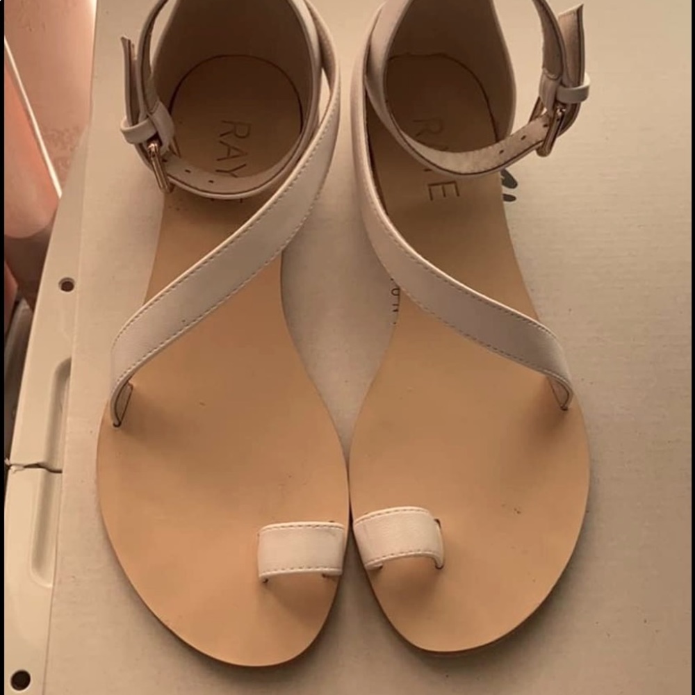 Raye white sandals